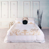 Egyptian Cotton Chic Golden Embroidery Duvet Cover Set | Yedwo Home
